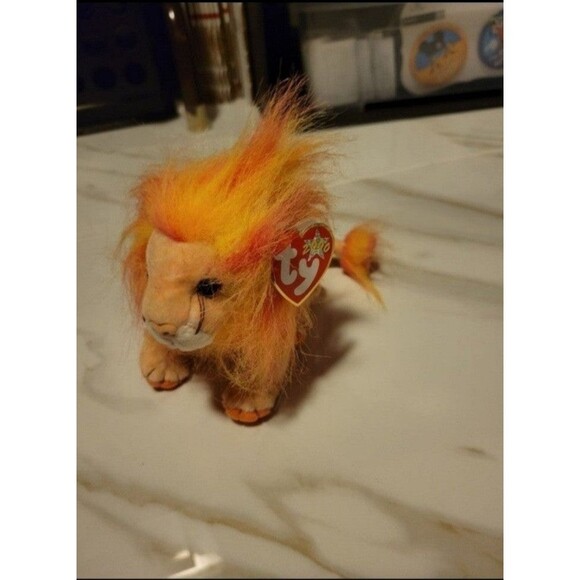 Ty Beanie Babies Bushy The Lion - Picture 1 of 3